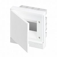 Распределительный шкаф Basic E 6 мод., IP40, встраиваемый, пластик, белая дверь, с клеммами |  код. BEF401206 |  ABB